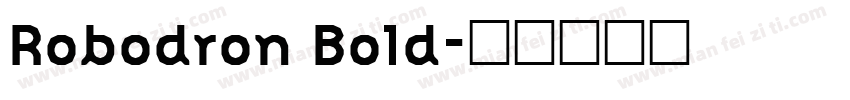 Robodron Bold字体转换